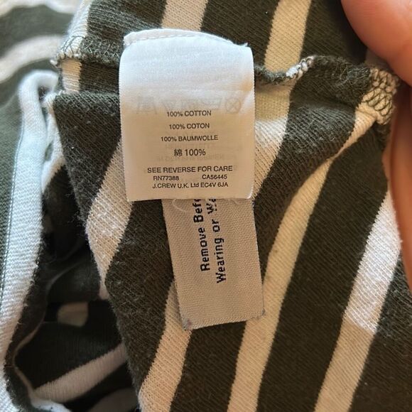 J. Crew basic t shirt  long sleeve size small black white - Picture 4 of 5